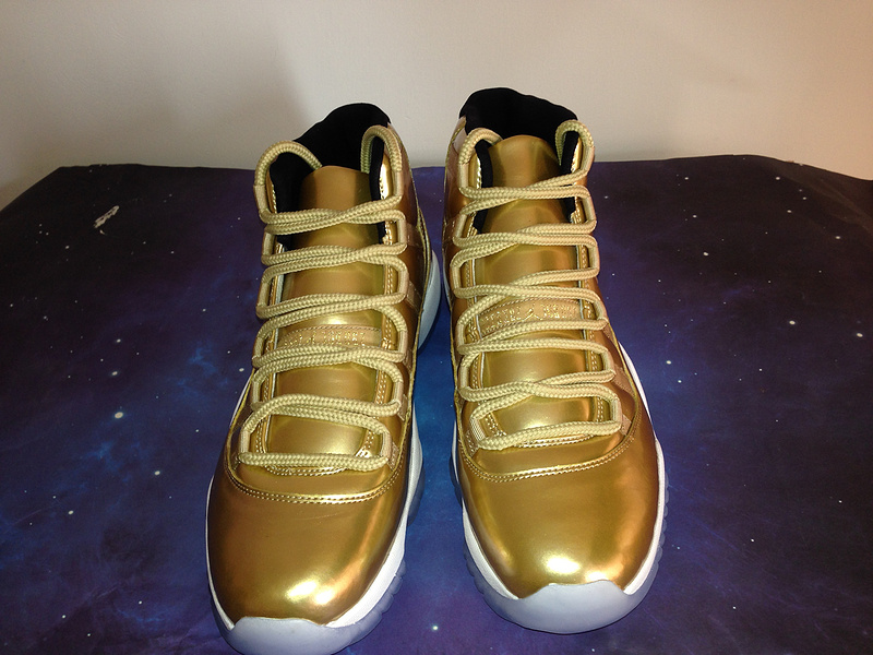 2015 Jordan 11 Gold White - Click Image to Close