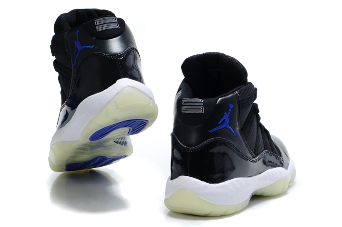 Popular Air Jordan 11 Midnight Black White Blue - Click Image to Close