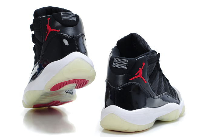 Popular Air Jordan 11 Midnight Black White Red