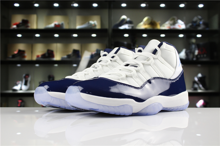 Air Jordan 11 Win Like 82 White Midnight Navy University Blue