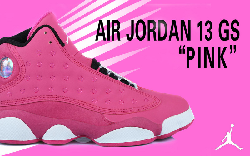 2015 Jordan 13 GS Pink For Women - Click Image to Close