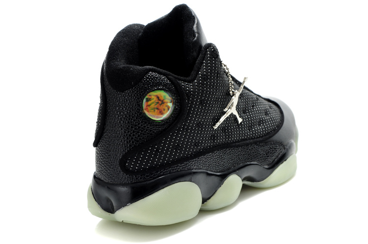 Air Jordan 13 Midnight Black White - Click Image to Close