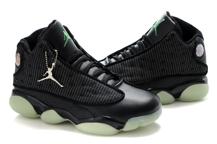 Air Jordan 13 Midnight Black White - Click Image to Close