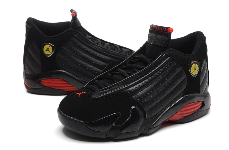 jordan 14s black and red