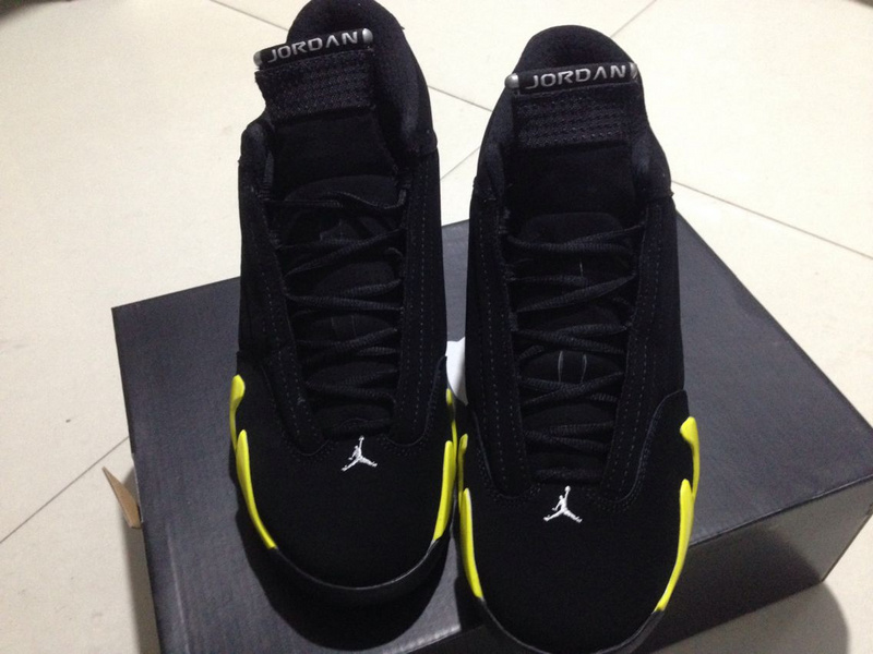 2015 Jordan 14 Thunder Black Yellow