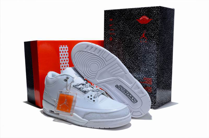 New Air Jordan 3 Hardcover Box All White