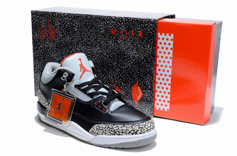 New Air Jordan 3 Hardcover Box Black Cement White