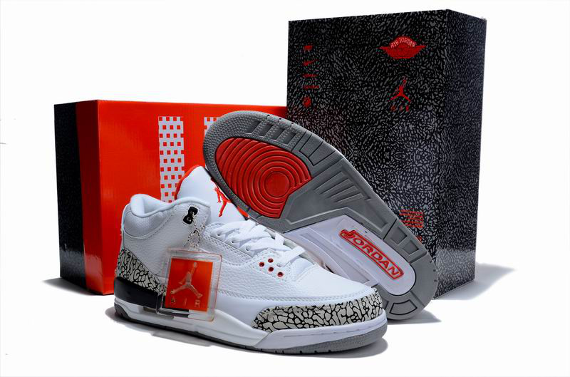 Nice Air Jordan 3 Hardcover Box White Cement Shoes