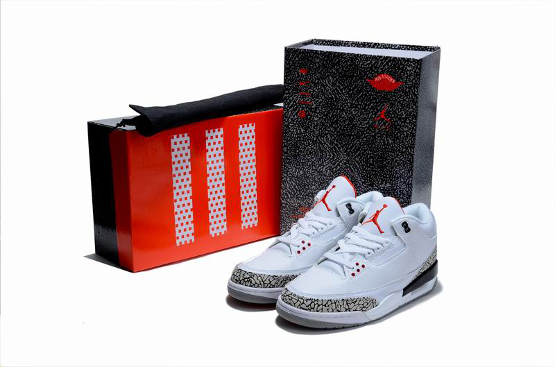 Nice Air Jordan 3 Hardcover Box White Cement Shoes