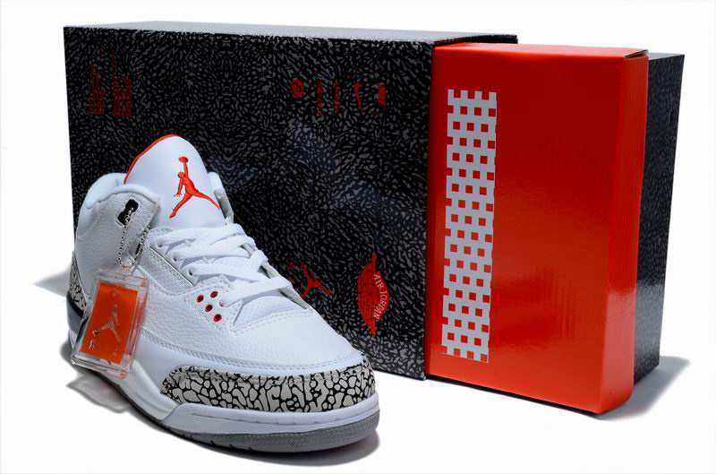 Nice Air Jordan 3 Hardcover Box White Cement Shoes
