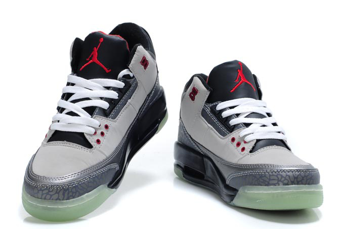 Air Jordan Shoes 3 Midnight Grey Black