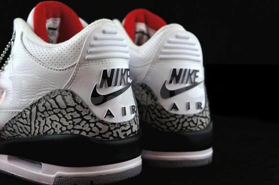 New Air Jordan 3 White Grey Nike Logo Shoes - Click Image to Close