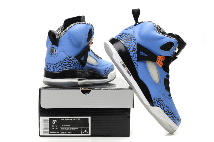 Authentic Air Jordan Shoes 3.5 Black Blue - Click Image to Close