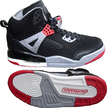 Authentic Air Jordan Shoes 3.5 Black Grey Red