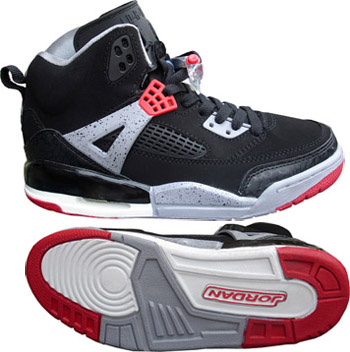 Authentic Air Jordan Shoes 3.5 Black Grey Red - Click Image to Close