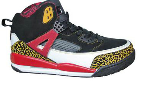 Authentic Air Jordan Shoes 3.5 Black Yellow Red