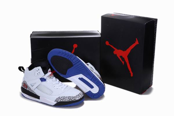 Popular Air Jordan 3.5 Reissue White Black Blue Cement Shoes - Click Image to Close