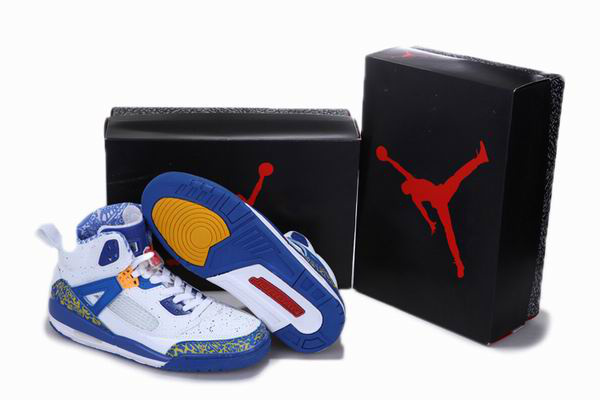 Popular Air Jordan 3.5 Reissue White Blue Yellow Shoes - Click Image to Close
