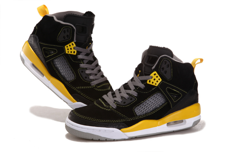 Air Jordan 3.5 Suede Black White Yellow Shoes - Click Image to Close