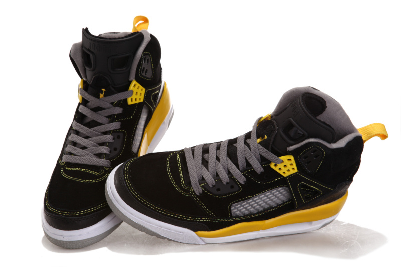 Air Jordan 3.5 Suede Black White Yellow Shoes - Click Image to Close