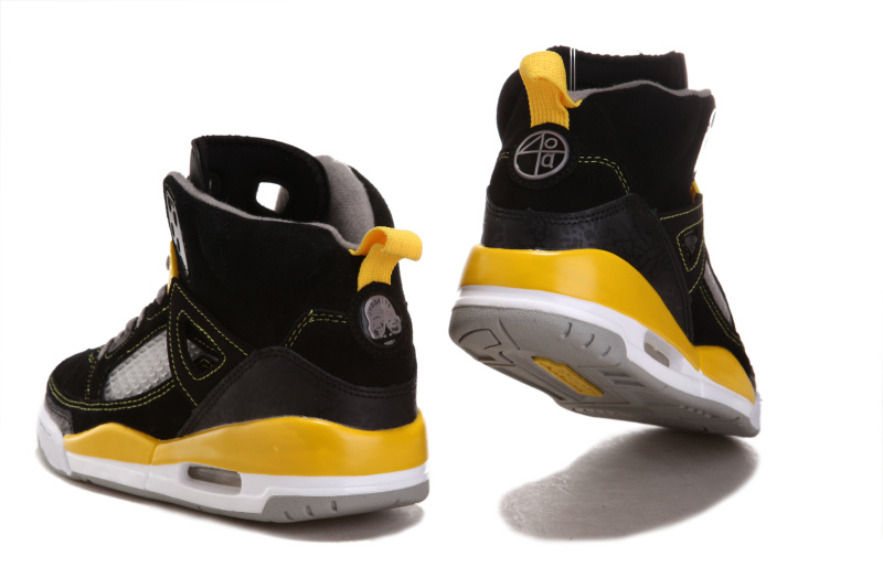 Air Jordan 3.5 Suede Black White Yellow Shoes