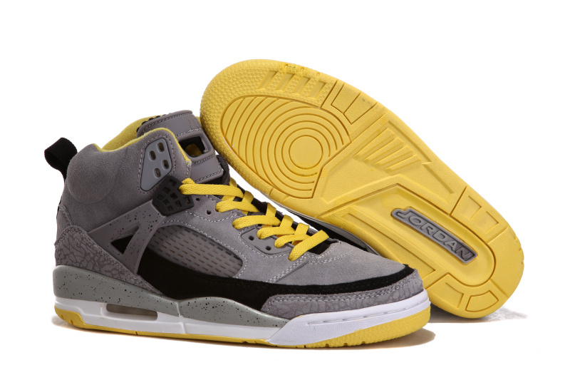 Air Jordan 3.5 Suede Grey Black White Yellow Shoes - Click Image to Close