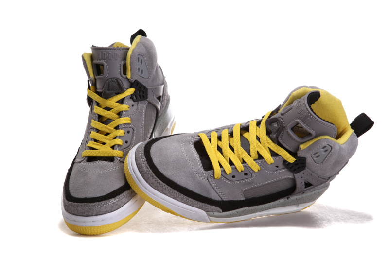 Air Jordan 3.5 Suede Grey Black White Yellow Shoes