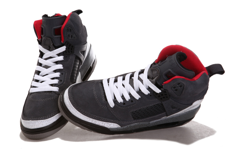 Air Jordan 3.5 Suede Grey White Black Red Shoes - Click Image to Close
