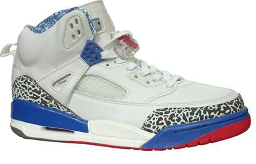 Real Air Jordan Shoes 3.5 White Blue - Click Image to Close