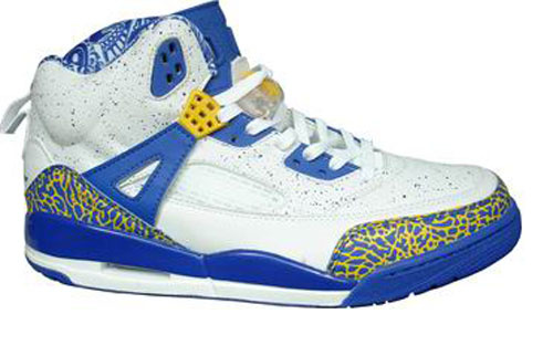 Real Air Jordan Shoes 3.5 White Blue - Click Image to Close