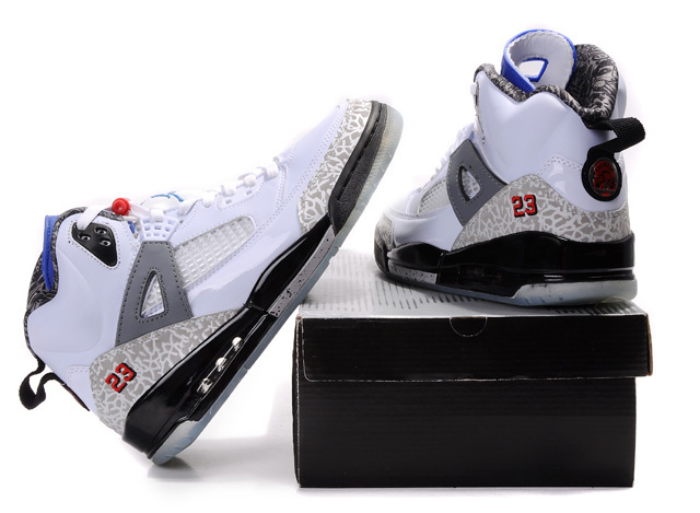 Real Air Jordan Shoes 3.5 White Grey Blue - Click Image to Close