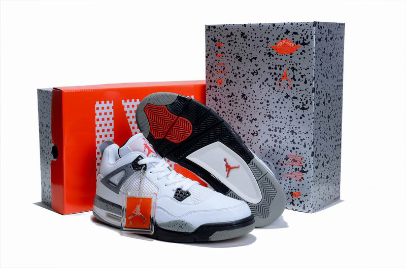 New Air Jordan 4 Hardcover Box White Grey Cement