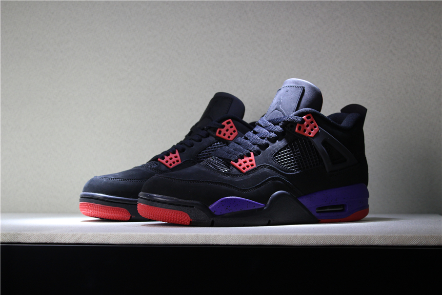 Air Jordan 4 NRG Raptors Black University Red Court Purple