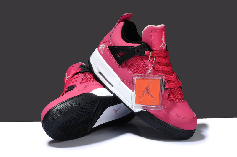 Special Air Jordan 4 Thor Pink White Black Shoes