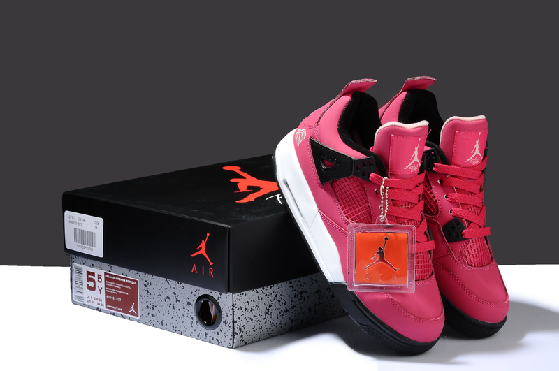 Special Air Jordan 4 Thor Pink White Black Shoes