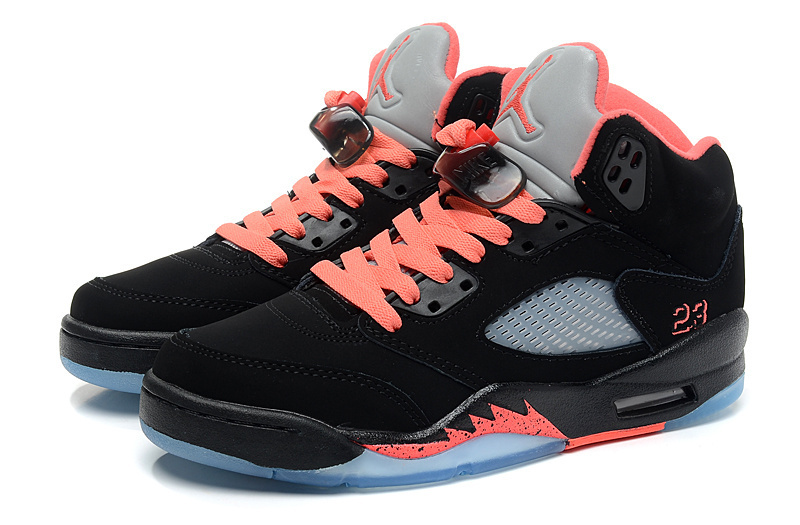 2015 Jordan 5 Black Orange Women