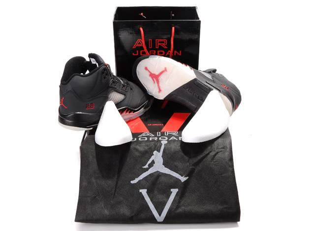 Air Jordan 5 Retro Hardcover Box Black White Red