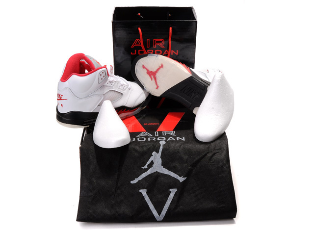 Air Jordan 5 Retro Hardcover Box White Black Red