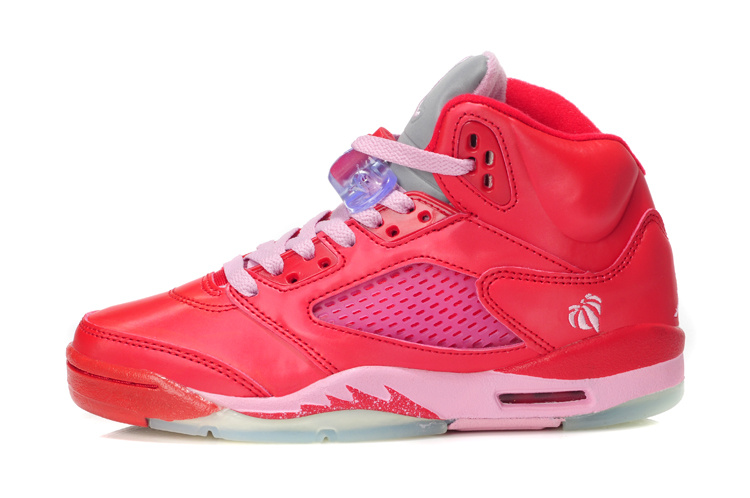 Air Jordan 5 Valentine's Day Red Pink Shoes - Click Image to Close