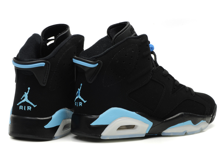 Special Air Jordan Retro 6 Black White Blue