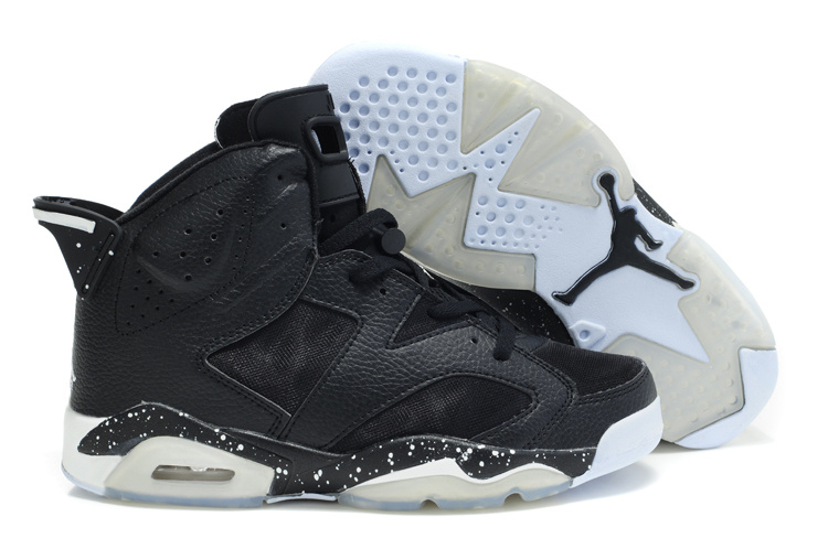 2012 Air Jordan 6 Net Vamp Black White Shoes