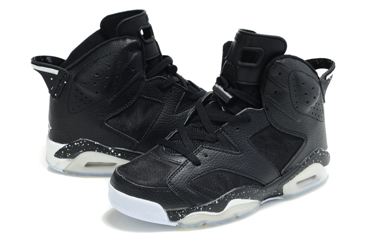 2012 Air Jordan 6 Net Vamp Black White Shoes