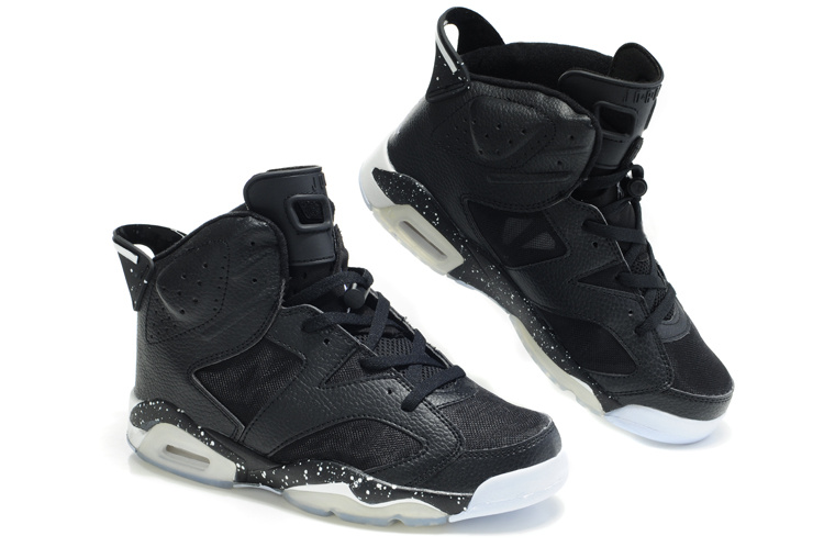 2012 Air Jordan 6 Net Vamp Black White Shoes