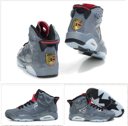 2012 Air Jordan 6 Porsche Edition Grey White Shoes