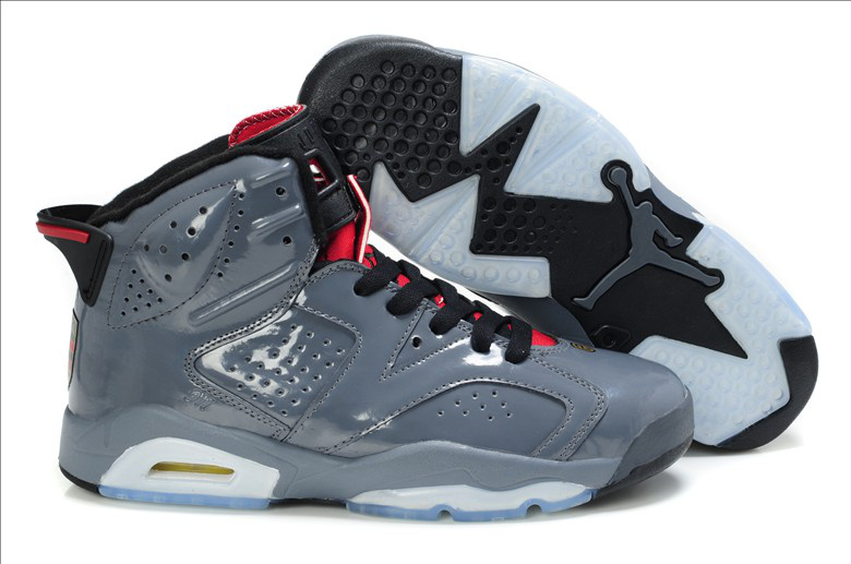 2012 Air Jordan 6 Porsche Edition Grey White Shoes - Click Image to Close