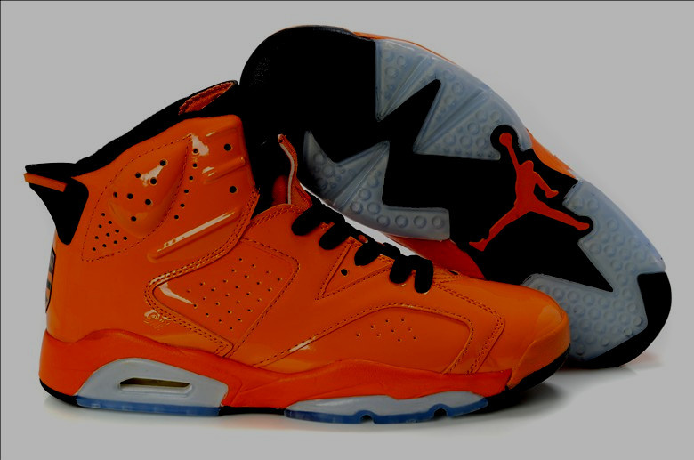 2012 Air Jordan 6 Porsche Edition Orange Grey Shoes - Click Image to Close