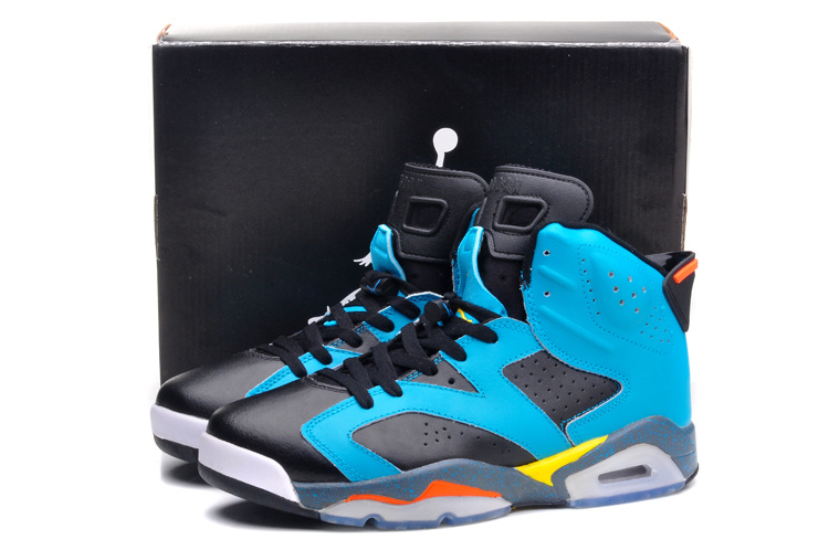 2015 Jordan 6 Black Gunfighter Blue - Click Image to Close