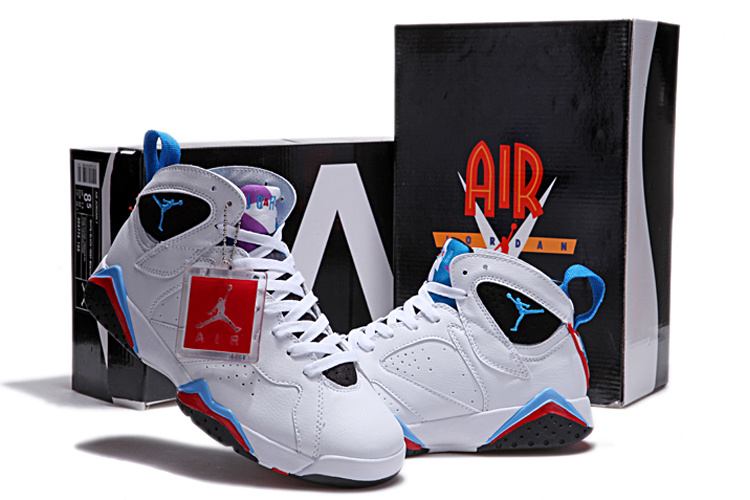 jordan 7 white red blue