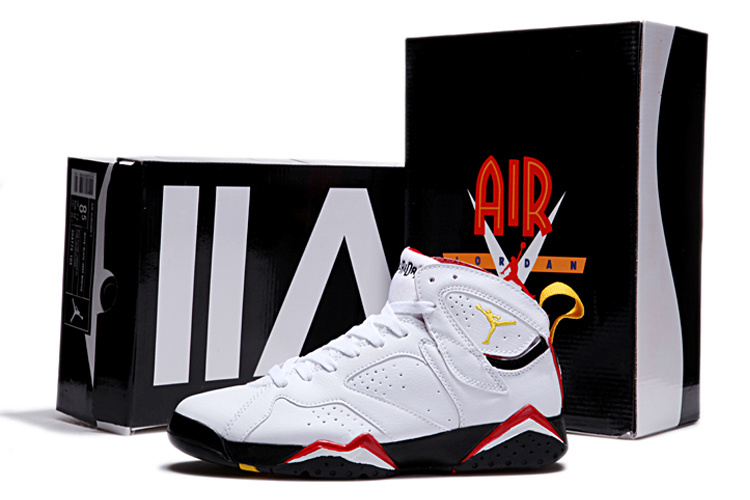 jordan 7 black red yellow