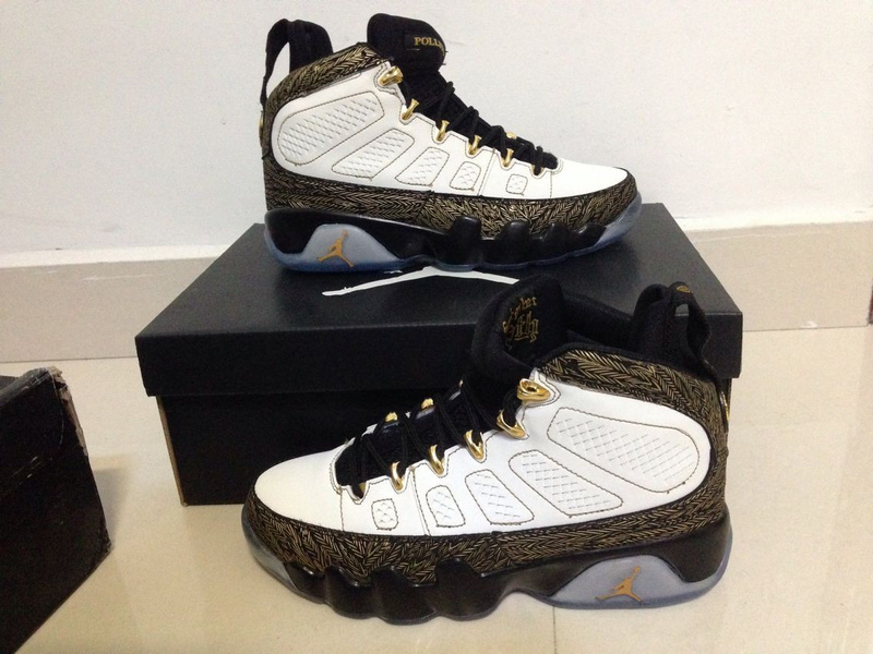 2015 Jordan 9 Doernbecher White Gold Black - Click Image to Close